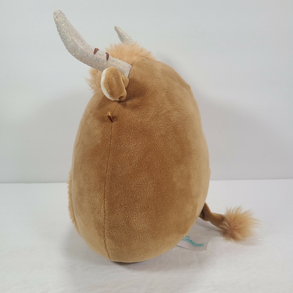 Squishmallow 8" Wilfred The Highland Cow Brown Tan Plush - Picture 4 of 9